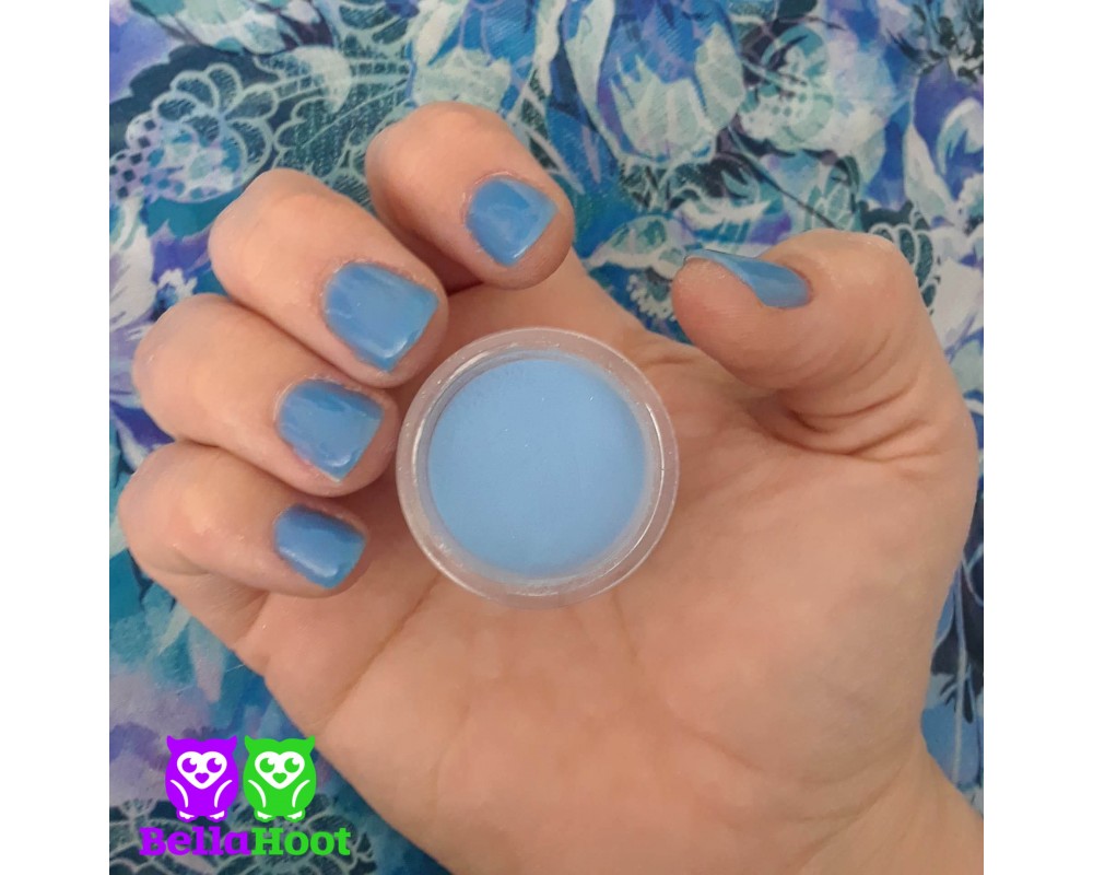 dip nails light blue